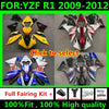 NEW ABS Motorcycle full Injection mold Fairing Kit fit For YZF R1 2009 2010 2011 YFZ-R1 09 10 11 Bodywork whole Fairings kits
